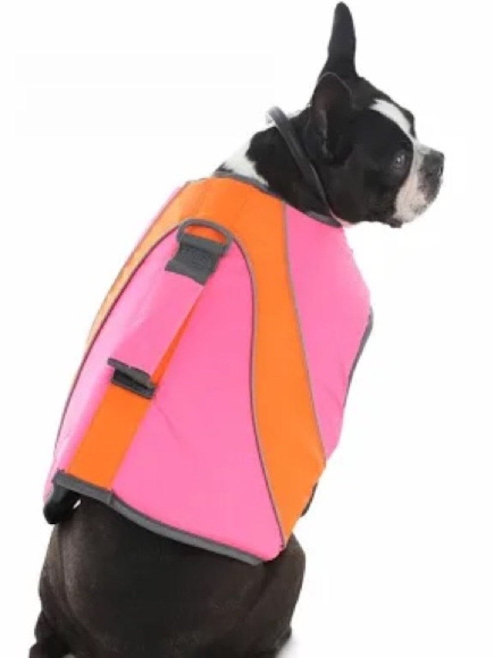 Dog Life Jacket XS Pink Orange Reflective Pet Flotation Vest NWOT